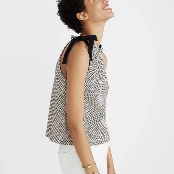 Madewell Texture & Thread Tie-Neck Knit Halter Top - Picture 2 of 8